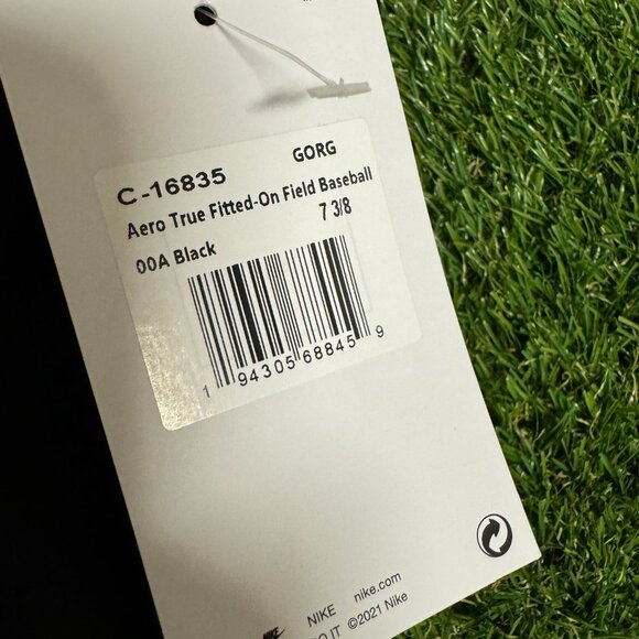 Nike UGA Dawgs Georgia Bulldogs Baseball Team Issued Fitted Cap Hat Black - Picture 13 of 15